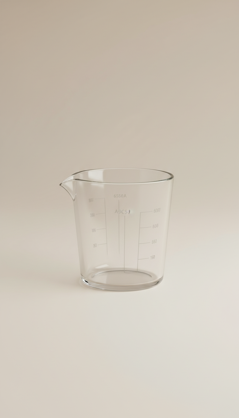 Precision Glass Measuring Cup With Etched Markings