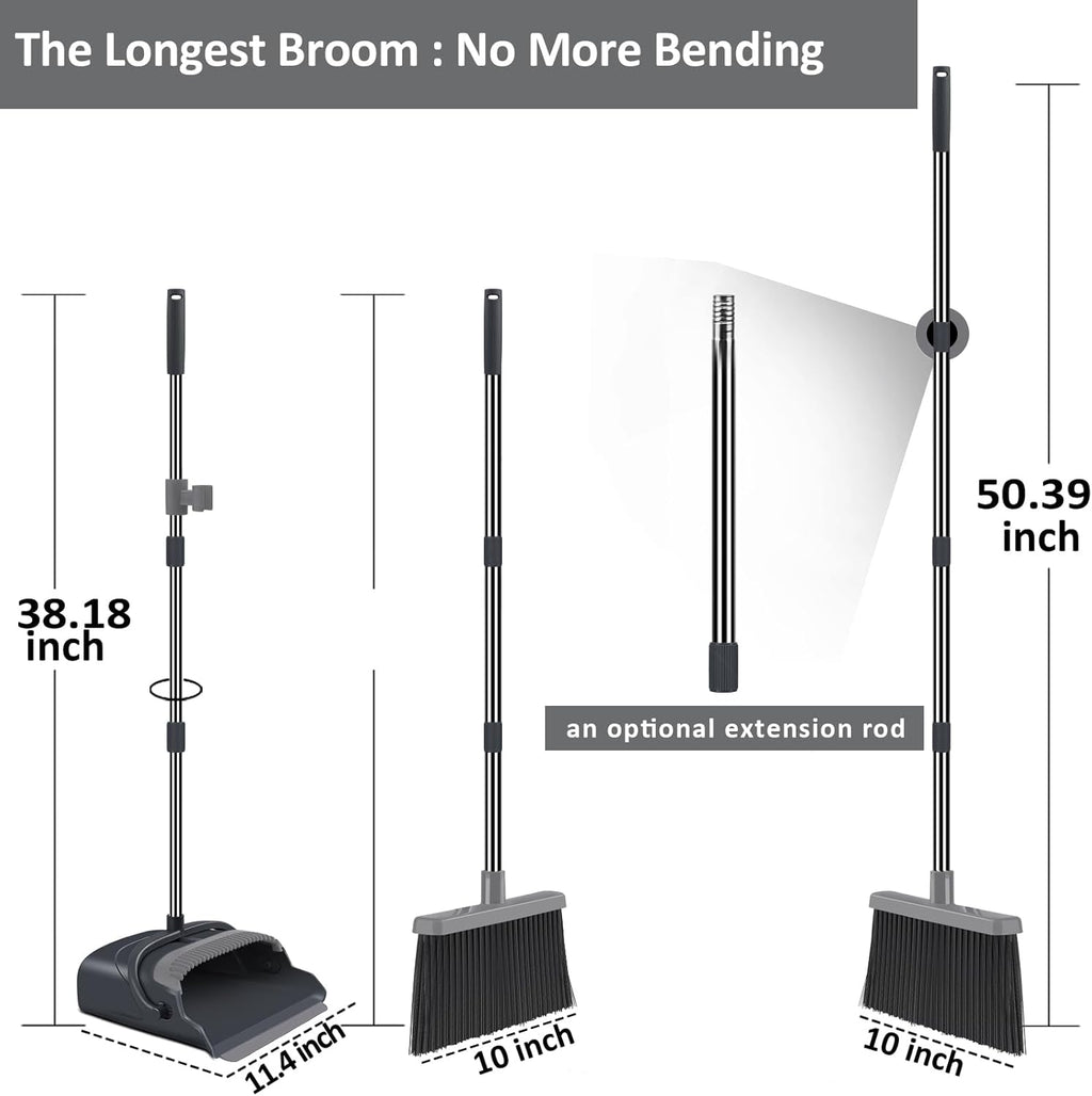Cleaning Broom and Dustpan Set