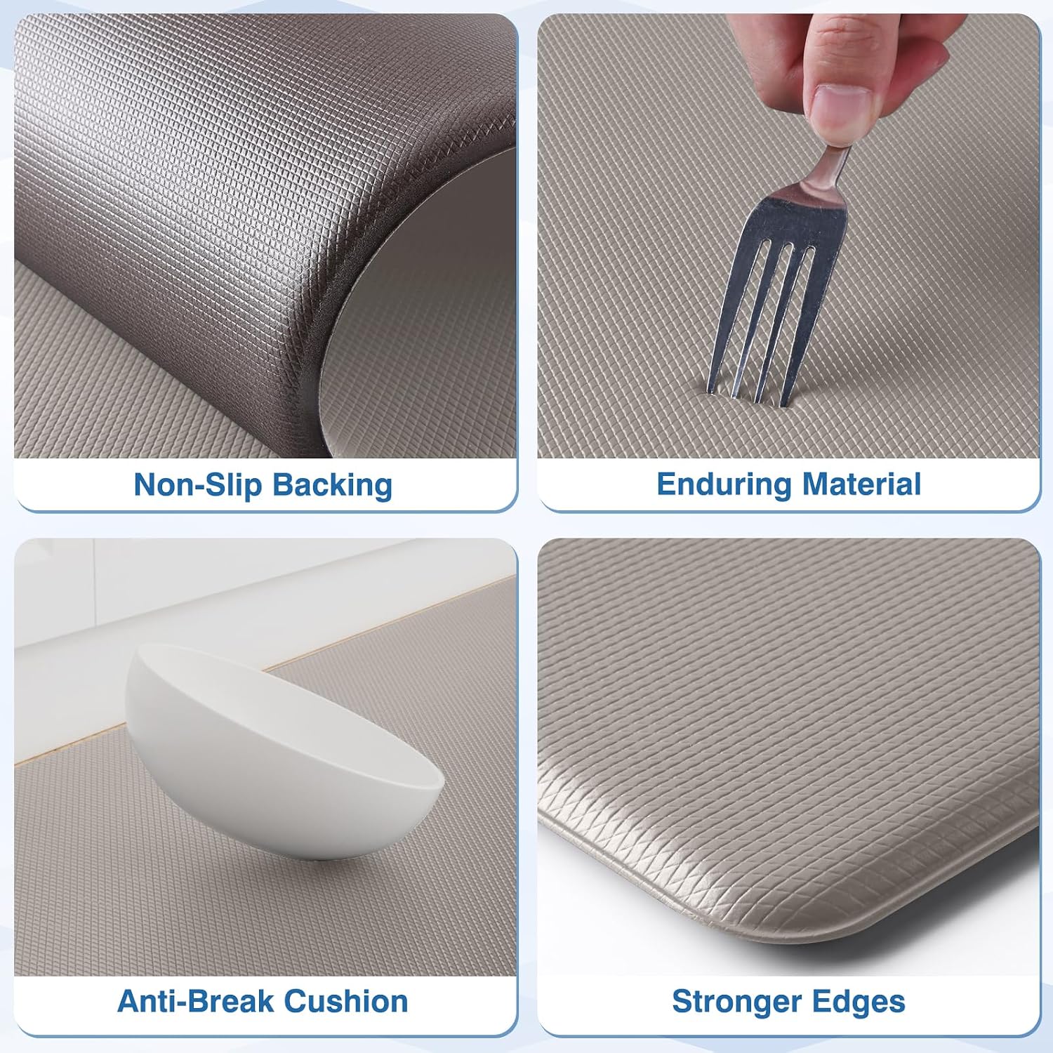 2 Piece Kitchen Mats for Floor