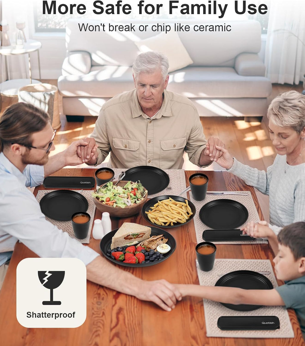 24 Piece Plates and Bowls Sets