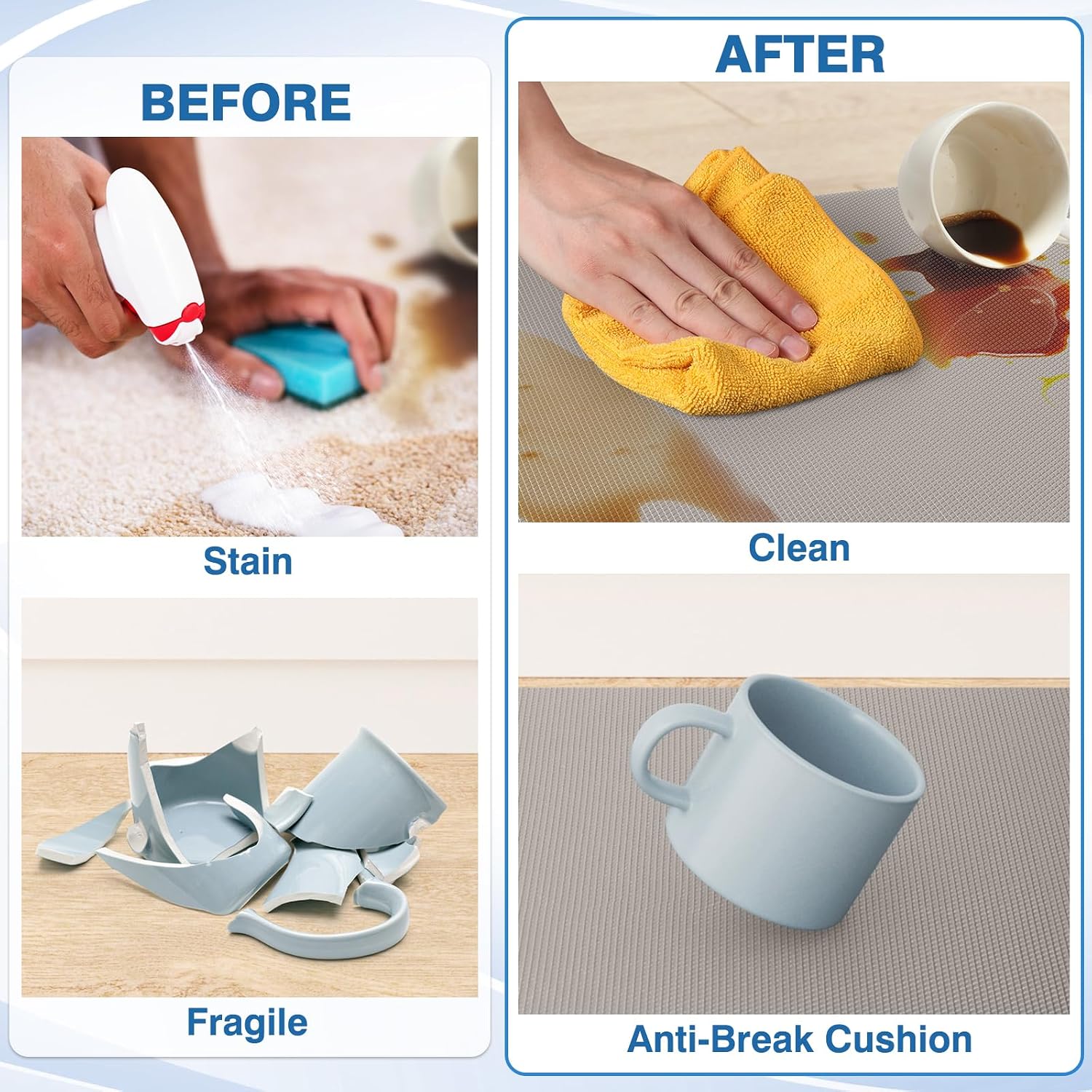 2 Piece Kitchen Mats for Floor