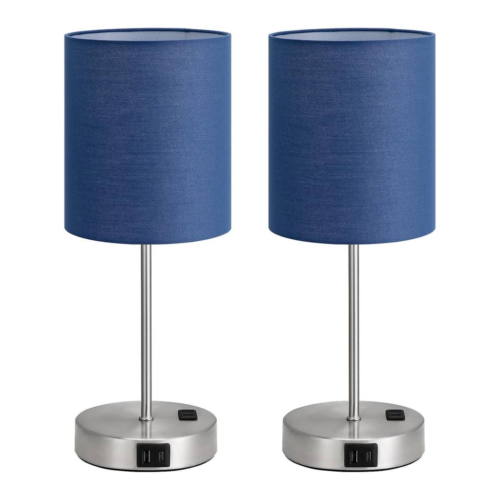 Touch Lamps for Bedroom Set of 2
