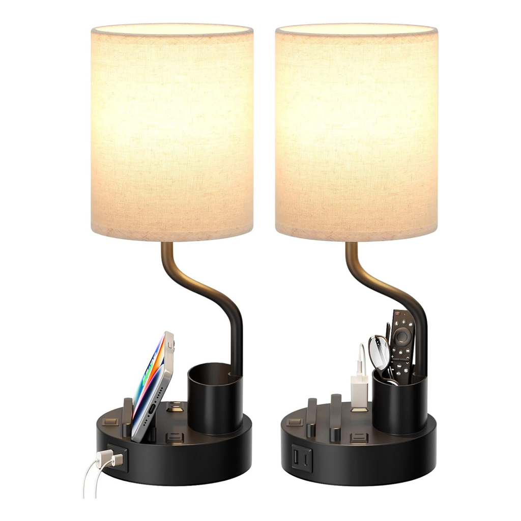Table Lamp for Living Room Set of 2