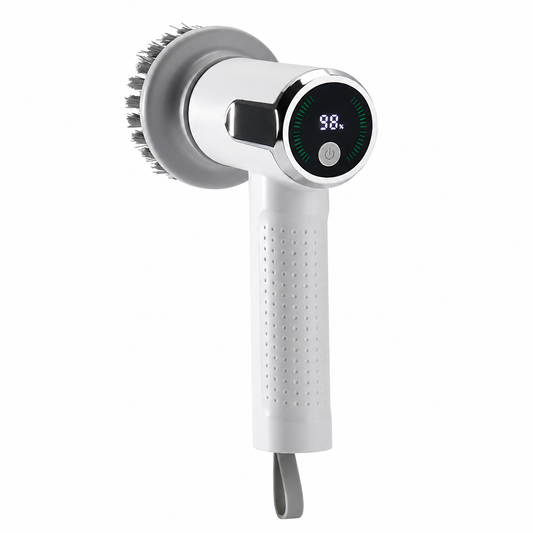 Multifunctional Smart Display Electric Cleaning Brush Wireless Kitchen Sink Cleaning Brush Waterproof Electric Pot Brush Cleaning Tool