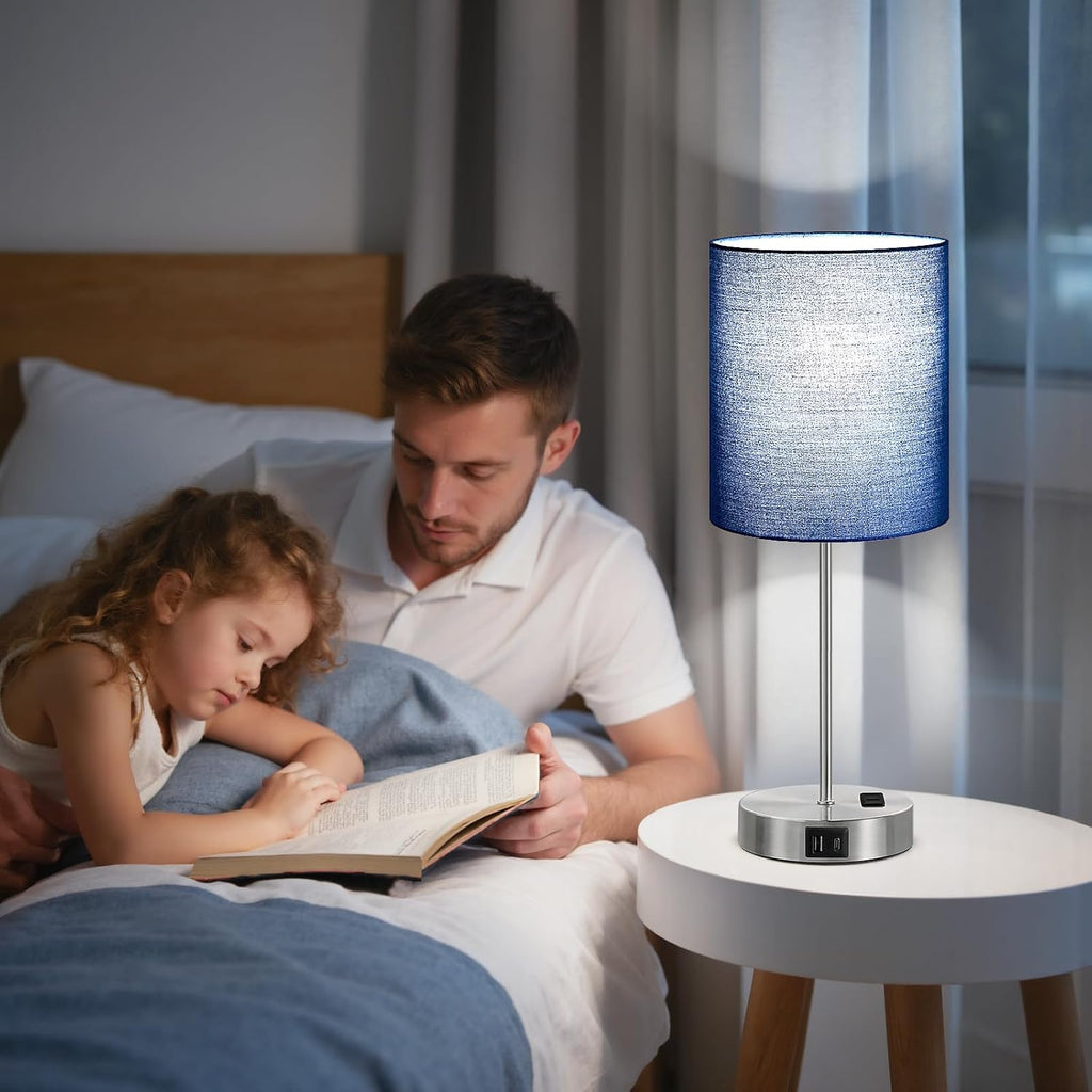 Touch Lamps for Bedroom Set of 2
